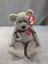 Vintage 1999 TY Beanie Baby Signature Bear Brown 8  