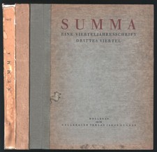 Summa. A quarterly magazine. [Volumes 1-3 (of 4).]