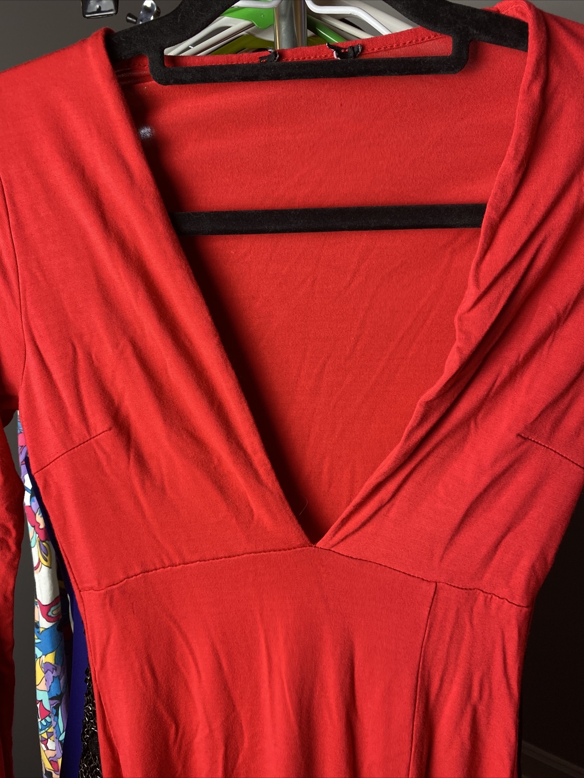 Vintage Cotton Red Maxi Dress - image 2