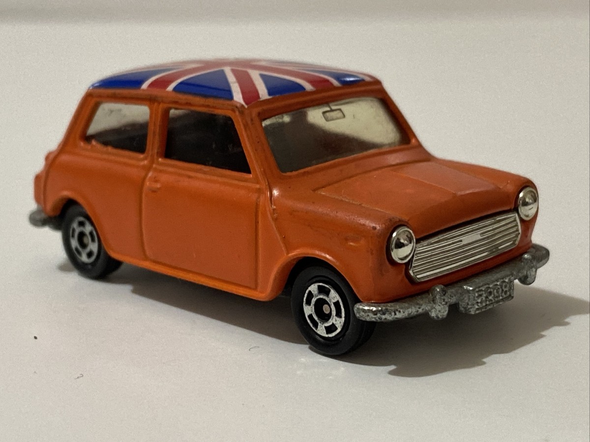 トミカ F8 ミニクーパー　ミニデイ1 Tomica orange Mini Cooper F8 tomy 1979 Made In China Vintage
