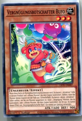 Yu-GI-OH Vergnügungsbotschafter Bufo Common LIOV-DE007 NEU!