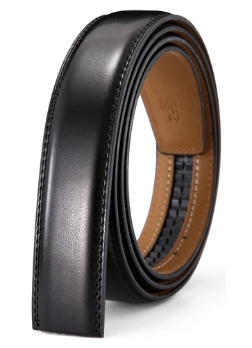 Men's Leather Ratchet Belt Strap Only 30mm Replacement Belt without Buckle - Picture 23 of 36