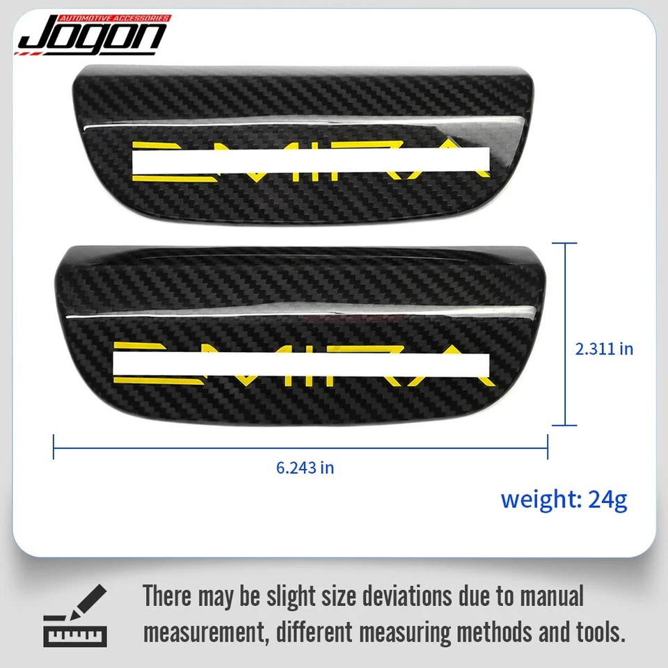 Cubierta de placa de asiento con logotipo amarillo carbono real para Lotus Emira Coupe GT4 V6 2022-2024 Foto 2 de 4