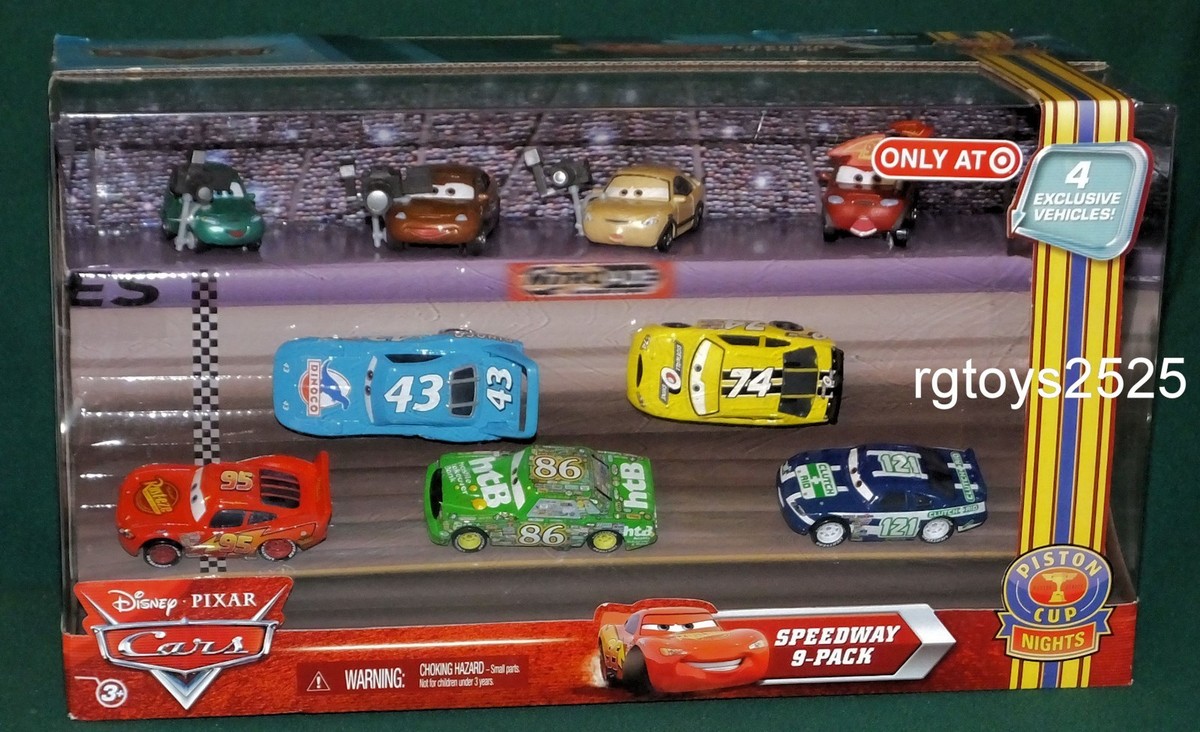 Disney Pixar CARS Piston Cup Nights Speedway 9 Pack Houser Boon