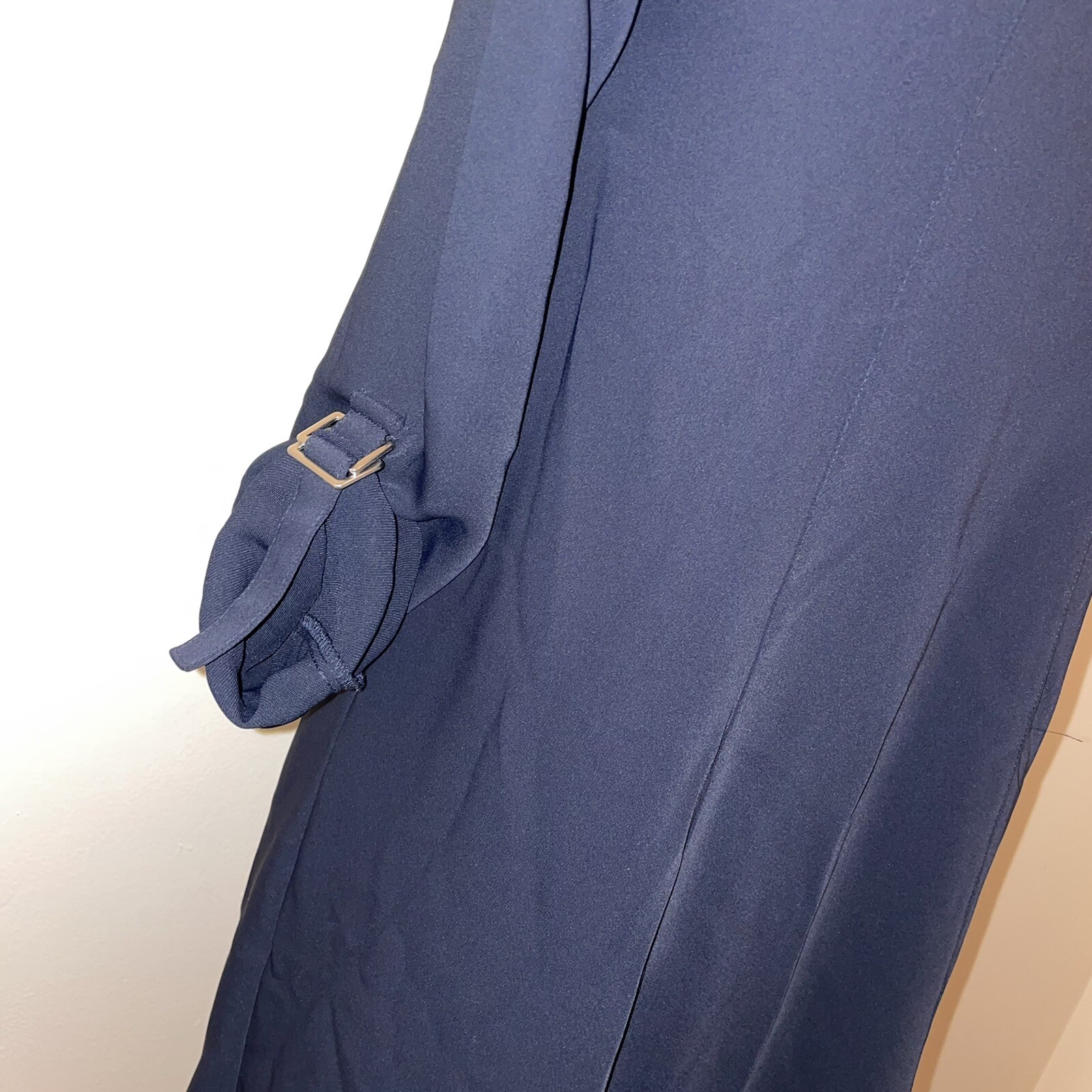 Zara Collection Navy Button Front Split Hem Tunic… - image 7