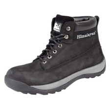 Image of Himalayan 5140 Mens Safety Workwear Nubuck Black Boots Size UK 10 New