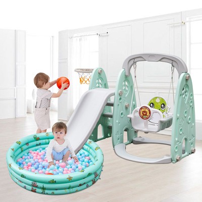 Toboggan Aire De Jeux Balancoire Pour Enfants Exterieur Interieur Baby Vivo Ebay