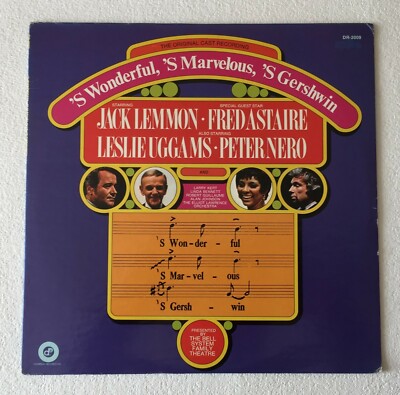 JACK LEMMON / FRED ASTAIRE~'S WONDERFUL, 'S MARVELOUS, 'S GERSHWIN~US VINYL LP