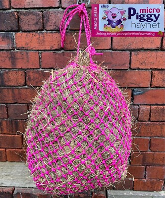 Elico MICRO Piggy Greedy Feeder Very Small Holes 18mm Trickle Haynet Hay  Net UK