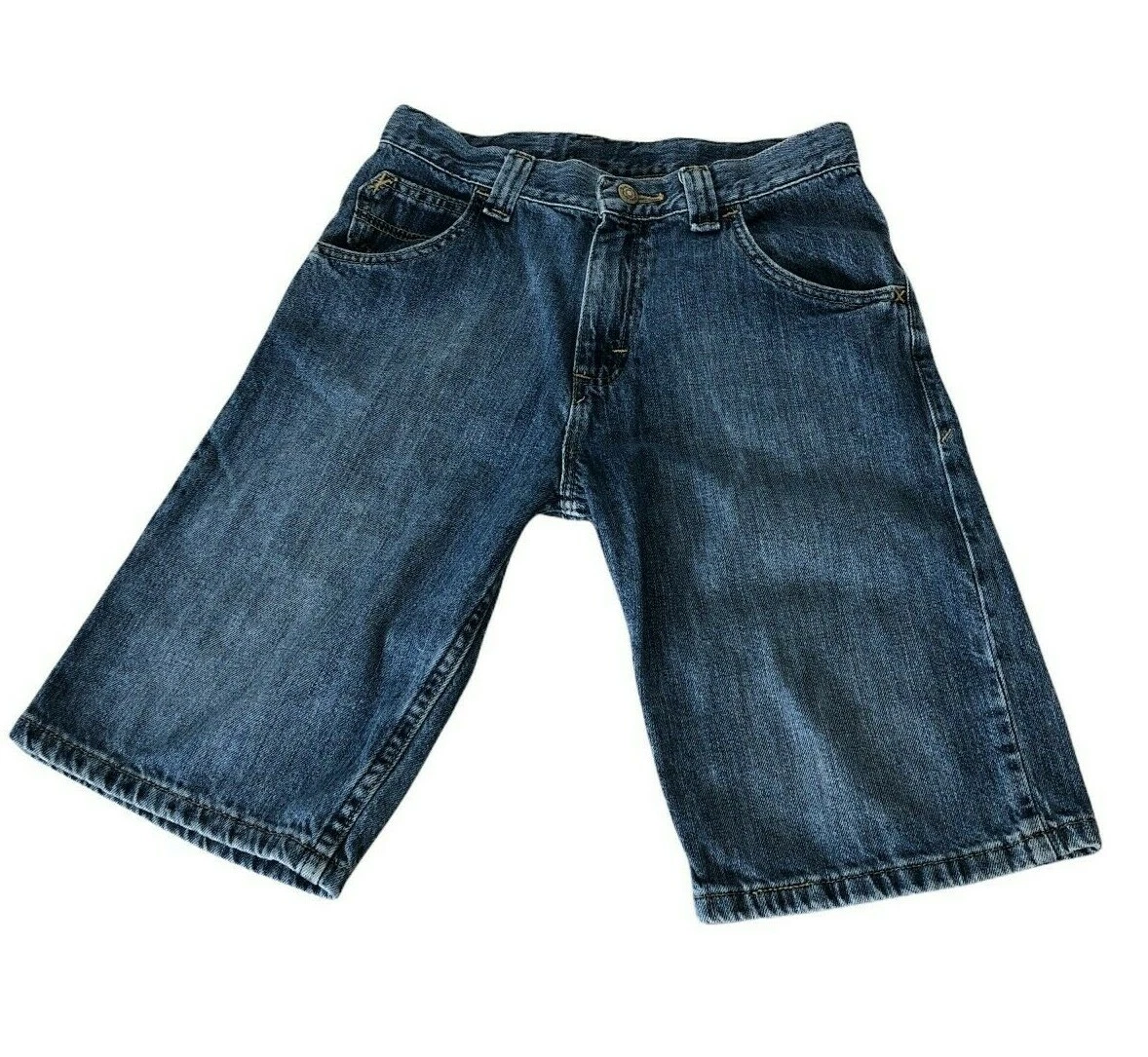 Wrangler Denim Jean Shorts Boys 14 Regular Medium Wash Adjustable
