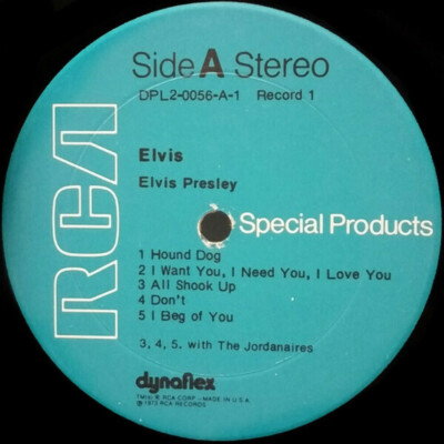 Elvis Presley - Elvis - RCA, RCA Special Products - DPL2-0056
