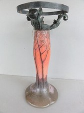 Pied de Lampe en Pate de Verre Legras