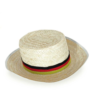 Strohhut ''FAN'' Deutschlandfahne Kopfbedeckung Germany Flagge National 123890313F