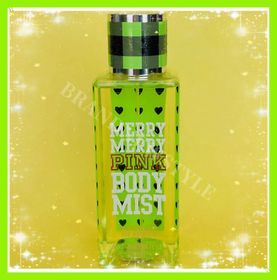 Victoria s Secret MERRY MERRY PINK Body Mist Winter Berry and Magnolia 8.4 oz
