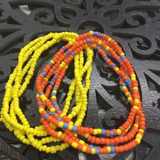 2 PC Handcrafted Waist Beads Jewelry African Bohemia Bracelets Anklet New 4184