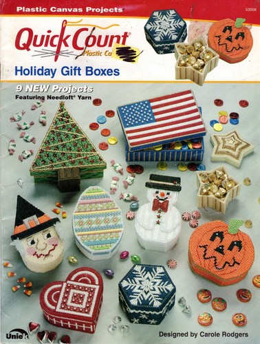 Lot of 5 Plastic Leaflets, Christmas, Gift Boxes, Tissue Boxes, Album Desk Set - Picture 2 of 9