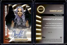 2021 Topps WWE Women's Division Autographs Orange #ACL Candice LeRae Auto /75