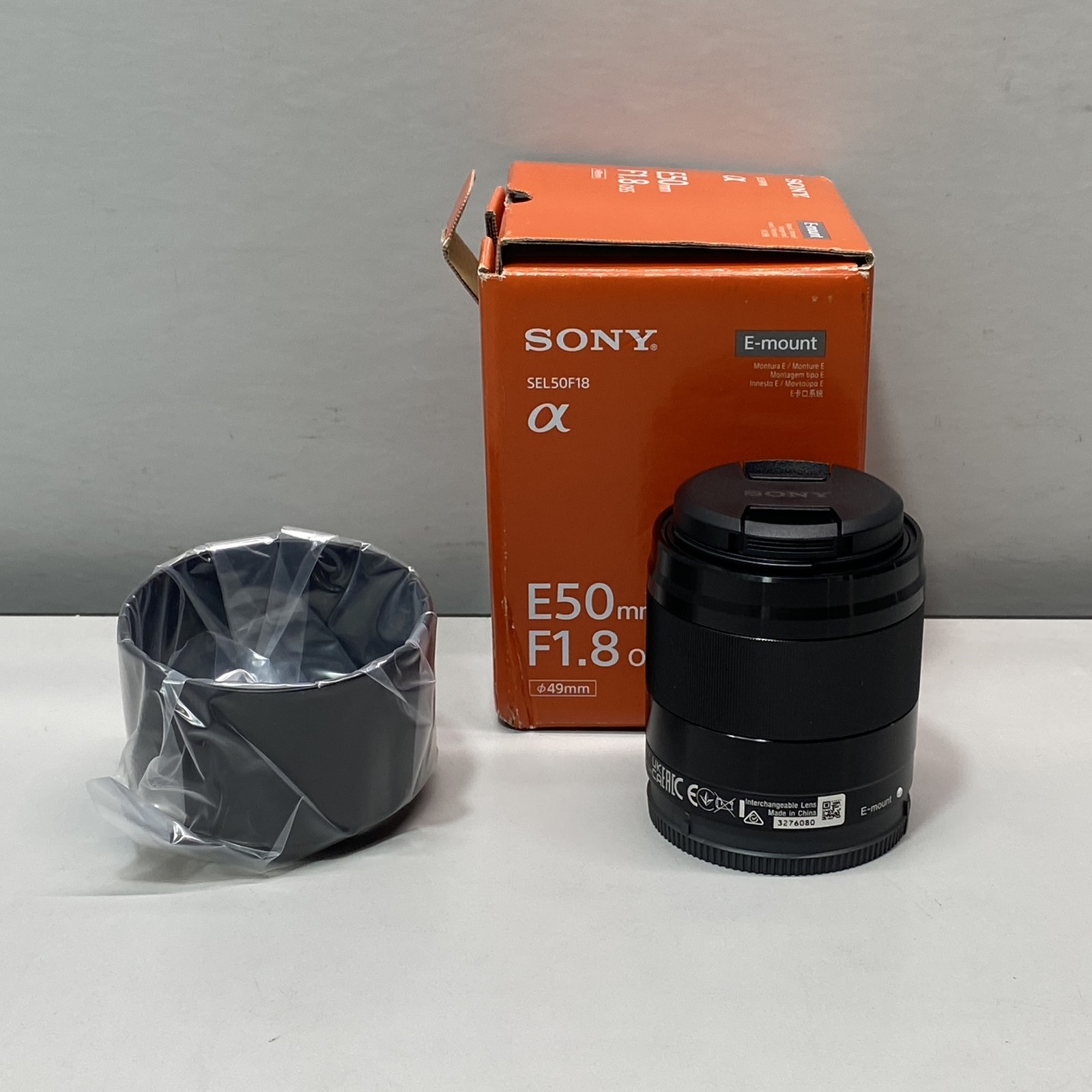 Sony 50mm f1.8 E-Mount Lens for Mirrorless Cameras - Black