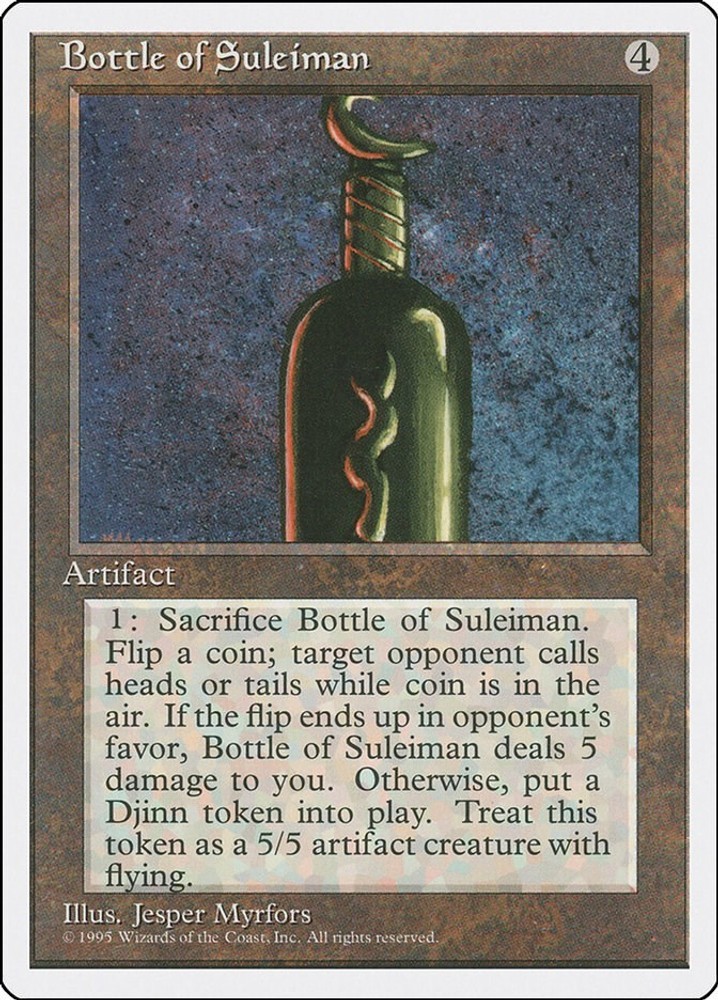 MP - Bottle of Suleiman [4ED - 301] Fourth Edition