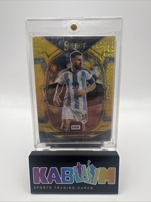 Lionel Messi /10 Gold Mojo Panini Select FIFA 2022-23 Argentina RARE