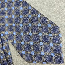 Daniel Craig Tie Mens Designer Vtg Necktie Made in Italy Blue 100 Silk