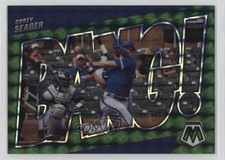 2022 Panini Mosaic Bang! Green Mosaic Prizm Corey Seager #BG-9 19wa