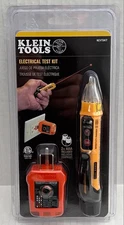 Klein NCVT5KIT Electrical Tester Kit w/ Dual-Range NCVT/GFCI Receptacle Tester