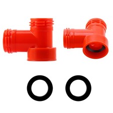 2 PCS Carbonation Cap Tee Piece Gas/Beer Adapter For PET Bottles Ball Lock