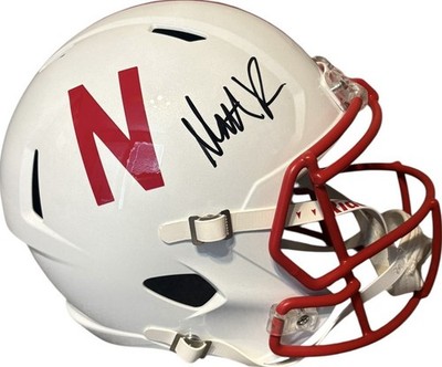 Nebraska Cornhuskers Matt Rhule Signed Speed Fullsize Helmet JSA