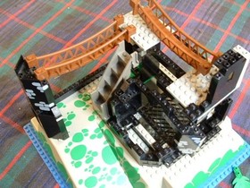 Used LEGO 6273 Rock - Island Refuge - BASEPLATE AND A PARTS LOT  SEE DESCRIPTION