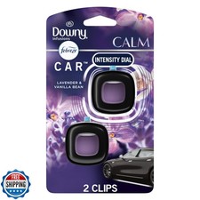 Febreze Car Vent Clip, Downy Calm Scent, 2 Count, 0.13 oz Total