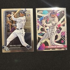 2025 Chandler Simpson Rays 2 Card Lot
