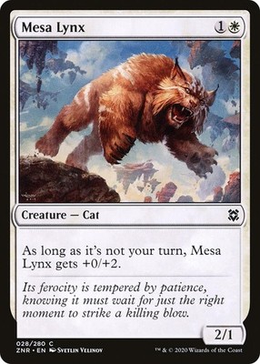 Mesa Lynx ZNR 28 MTG Zendikar Rising Common Normal EN NM