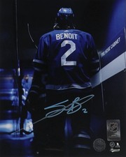 Simon Benoit Signed Maple Leafs 8x10 Photo (Premium Autographs)NHL HOCKEY