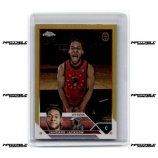2023-24 Topps Chrome OTE - Gold #9 Jahzare Jah Jackson Rookie /50