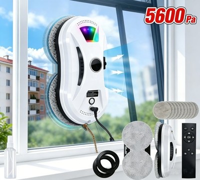 Intelligent Fensterputzroboter mit Dual-Sprüher, Fernbedienung, Sicherheitsseil