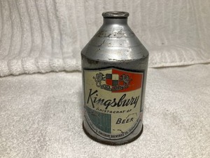 Kingsbury Beer Can The Aristocrat of Beer Conetop Crowntainer