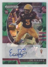 2020 Panini Prizm Draft Picks Rookies FOTL Green Ice 14/18 Eno Benjamin Auto 3nn