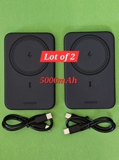 UGREEN - 5,000mAh Magnetic - Magsafe Portable Charger for iPhone Lot Of 2