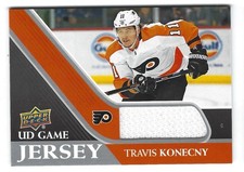 TRAVIS KONECNY 2020-21 UPPER DECK SERIES 1 GAME USED JERSEY RELIC