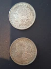 Morgan Silver Dollar 1921 $1 Circulated Coin Silver 2 lot