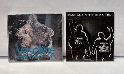 RAGE AGAINST THE MACHINE Clear The Lane STONE TEMPLE PILOTS Vasoline CD Singles