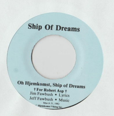 SHIP OF DREAMS Oh Hjemkost 45 RECORD RARE PRIVATE MN DREAMY FOLK AOR NORWAY
