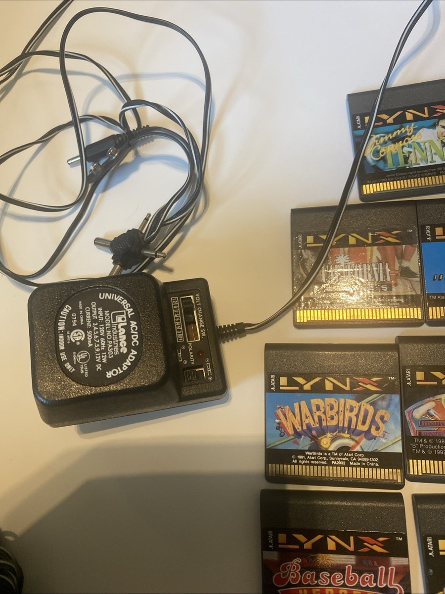 Atari Lynx Original PAG-0401 Handheld System w box VG/NM W. And 18