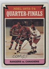 1974-75 Topps NHL 1973-74 Quarter-Finals Walt Tkaczuk New York Rangers #210 0u2j