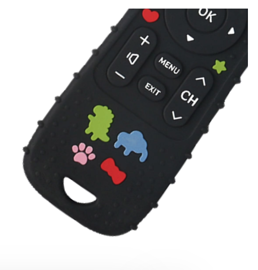 Remote Teether Baby Silicone TV Remote Teether BPA Free Chew Toy Infant Sensory ...