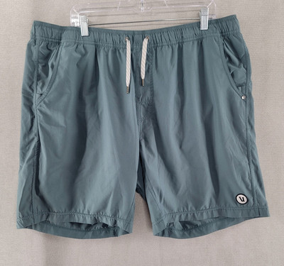 Vuori Mens Shorts Kore Performance Lined Size 2XL Teal Blue Drawstring Athletic