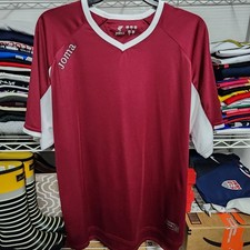Vintage Joma Soccer Jersey Mens Size Large Burgundy Red #13 Football Kit