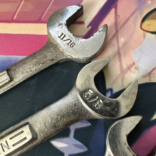 Craftsman USA Raised Panel SAE Wrench Lot (8pc) – 5/16 to 11/16 Vintage V Series - Picture 9 of 10