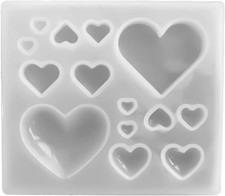 Heart Silicone Mold Resin Jewelry Mold Pendant Mold Heart Epoxy Casting Mold for